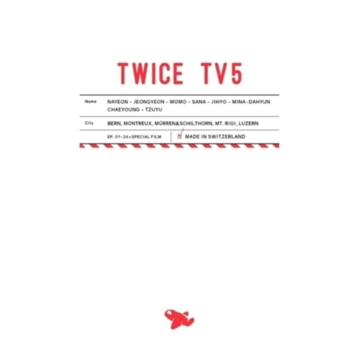 트와이스 (TWICE) - TWICE TV5 : TWICE IN SWITZERLAND DVD (3 DISC) 